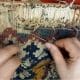 Riparazione di un tappeto kilim Shiraz